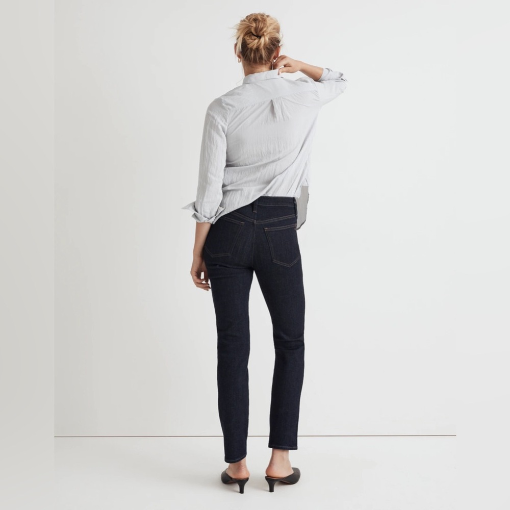 NWT Madewell Stovepipe Jeans - Black Rinse Wash - 25 - Picture 4 of 10